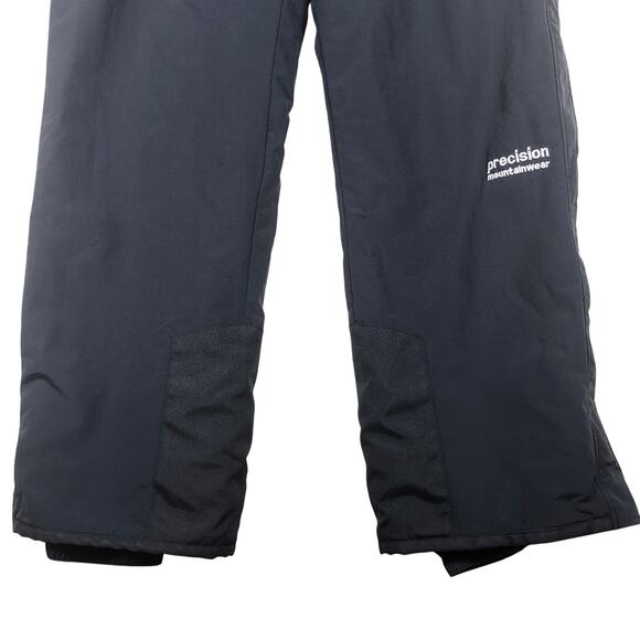 Precision Mountainwear Black Snow Pants ski Snowboard Insulated Womens XL - Picture 2 of 8